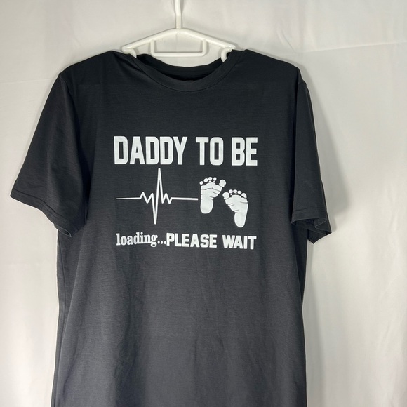 Daddy To Be Loading Graphic Tee - Charcoal - Picture 9 of 9